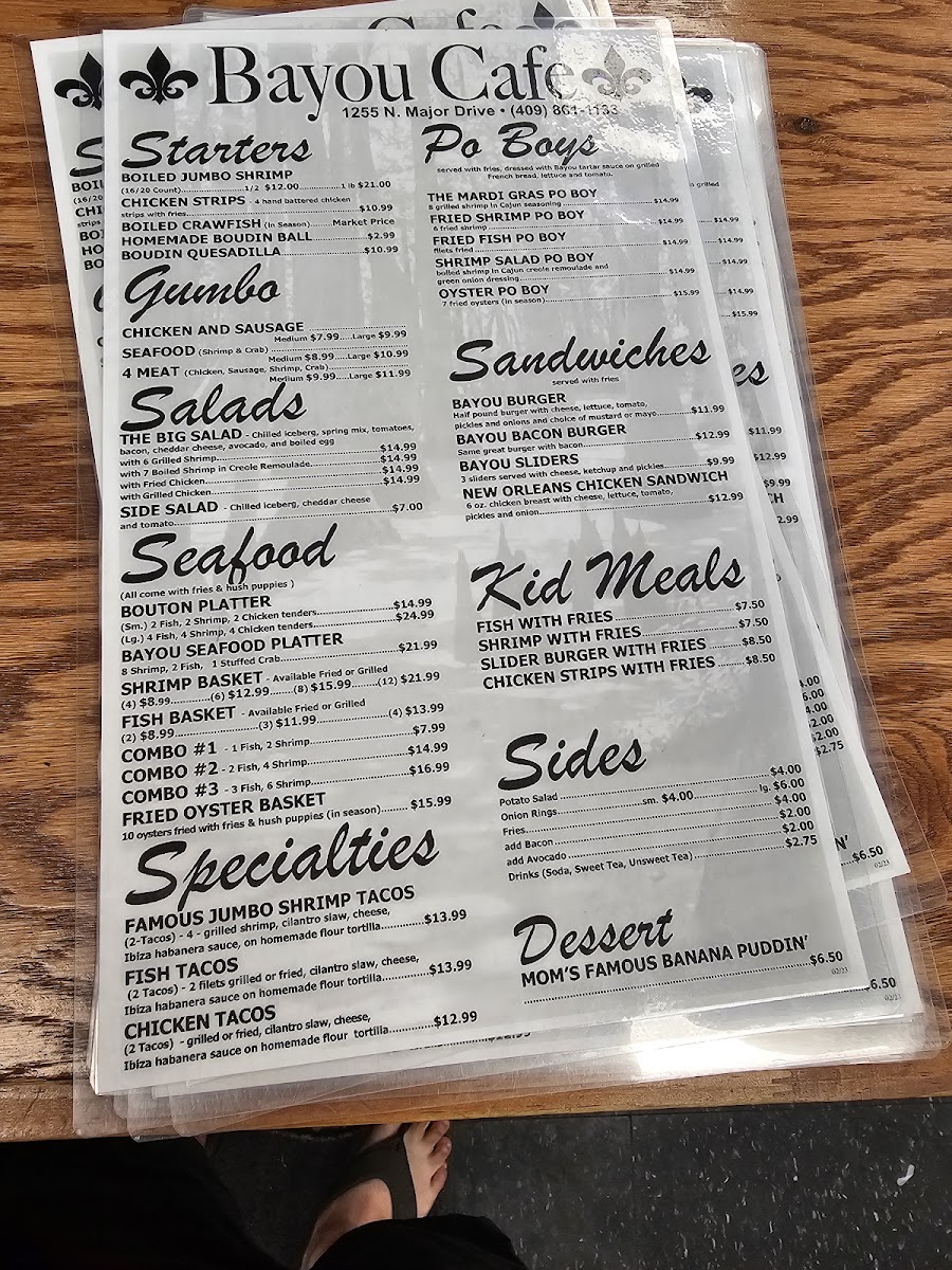Menu Bayou Cafe-2